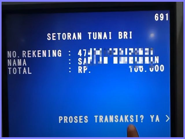 cara cek nomor rekening BRI lewat Mesin ATM