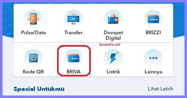 Bayar BRIVA lewat BRImo