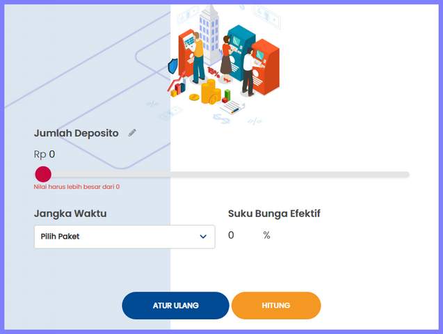 Simulasi Bunga Deposito BRI